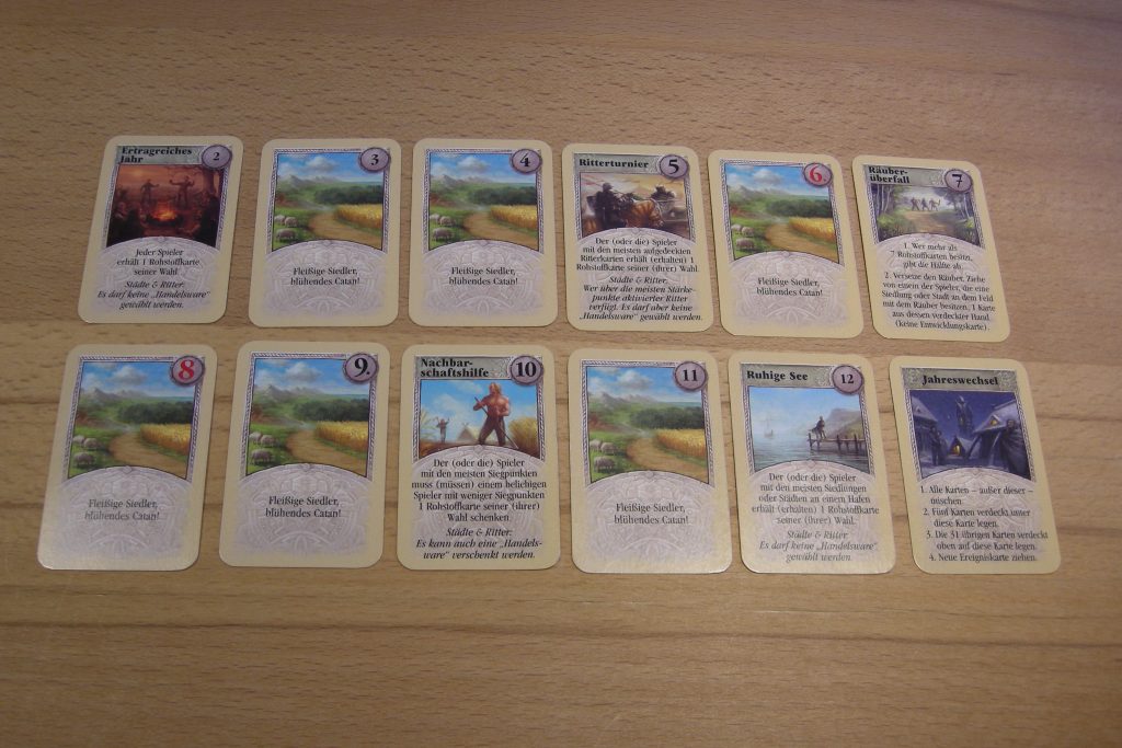 Catan - Ereignisse auf Catan