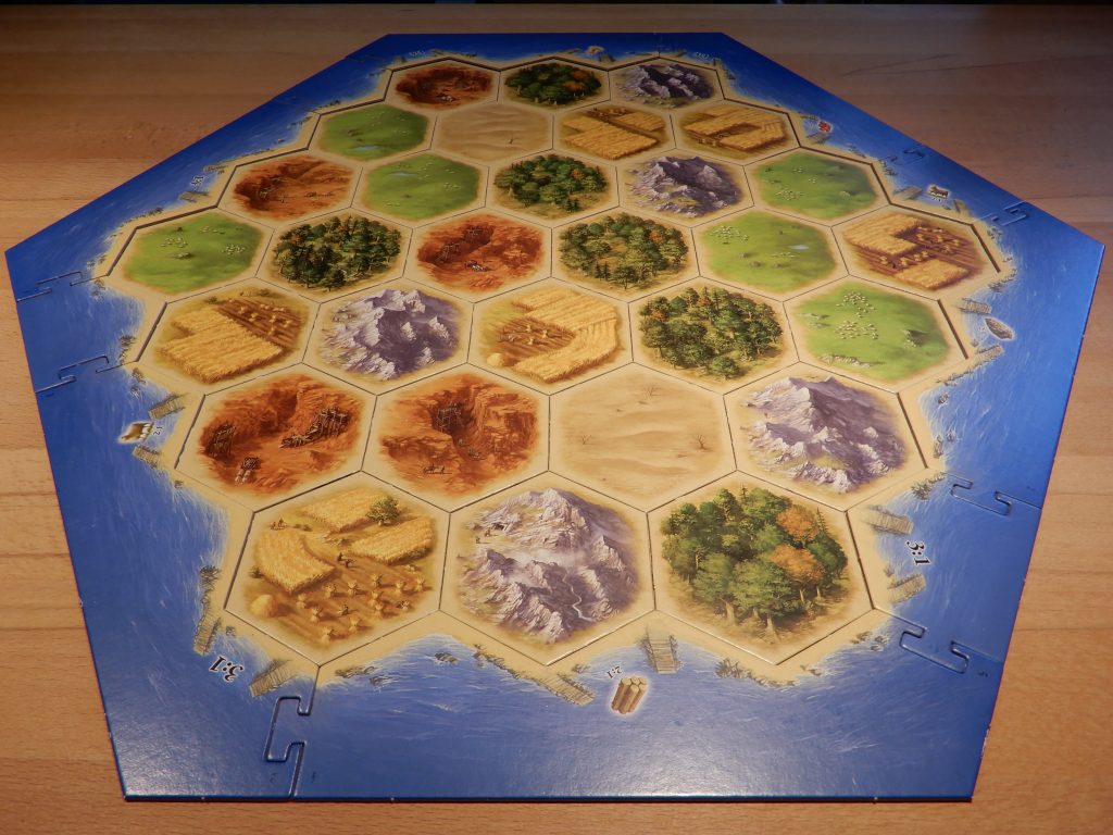 Catan - Aufbau mit Ergänzung