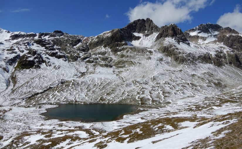 Der Lej Suvretta mit dem Piz Suvretta