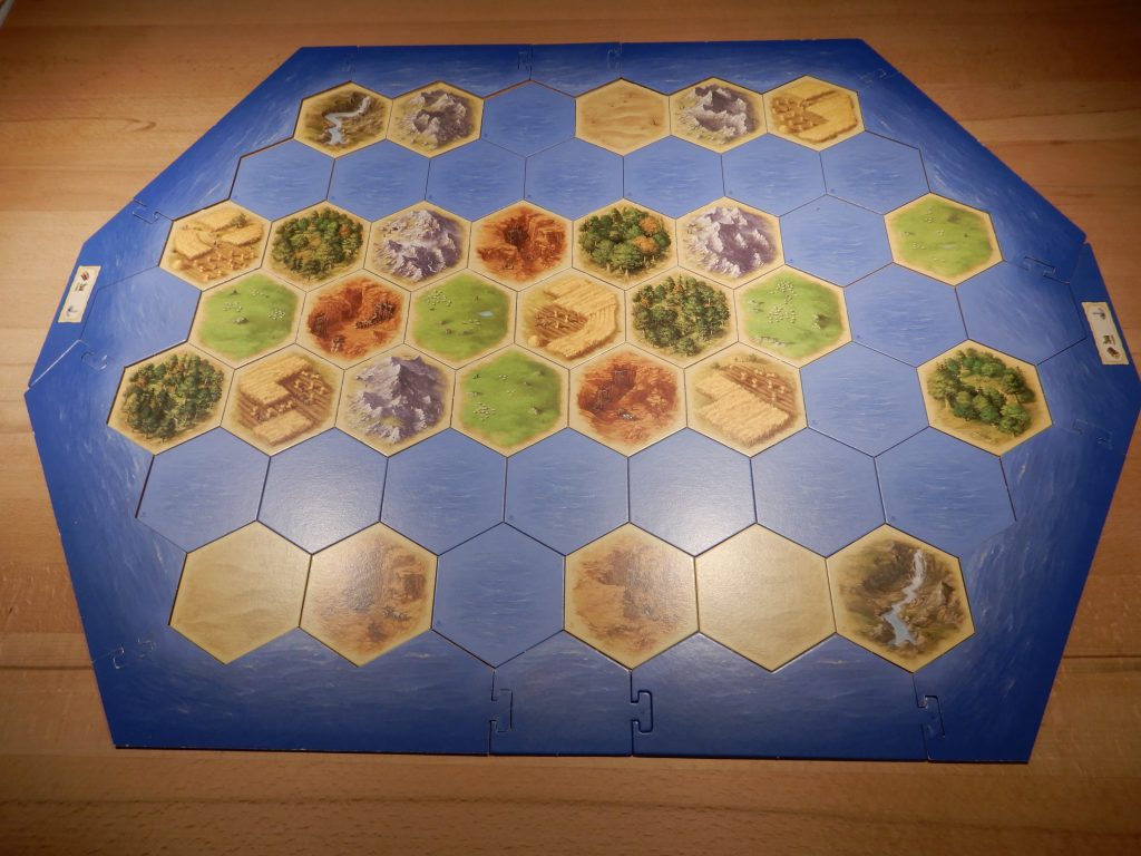 Catan - Aufbau der Landschaftsfelder