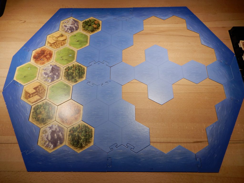 Catan - Aufbau der Startinsel