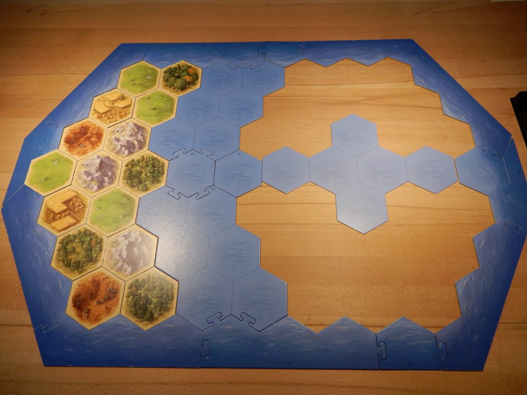 Catan - Aufbau der Startinsel