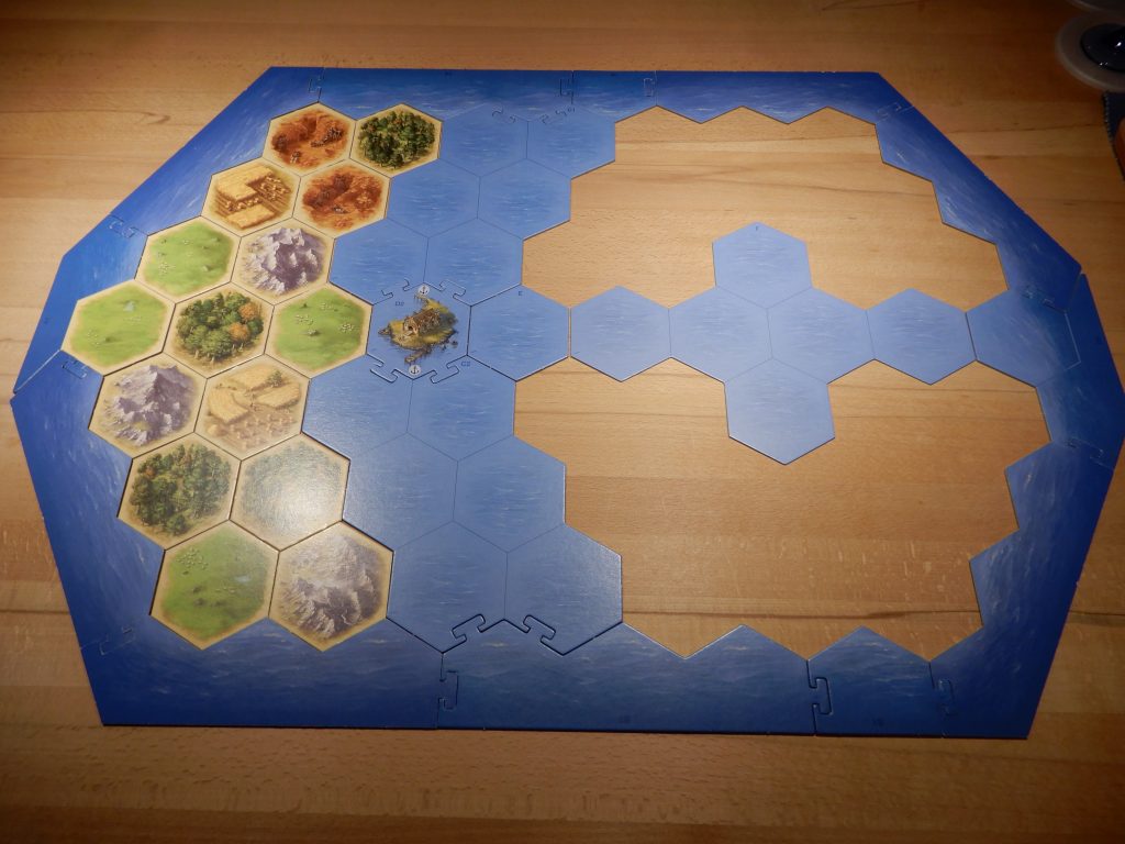 Catan - Aufbau der Startinsel