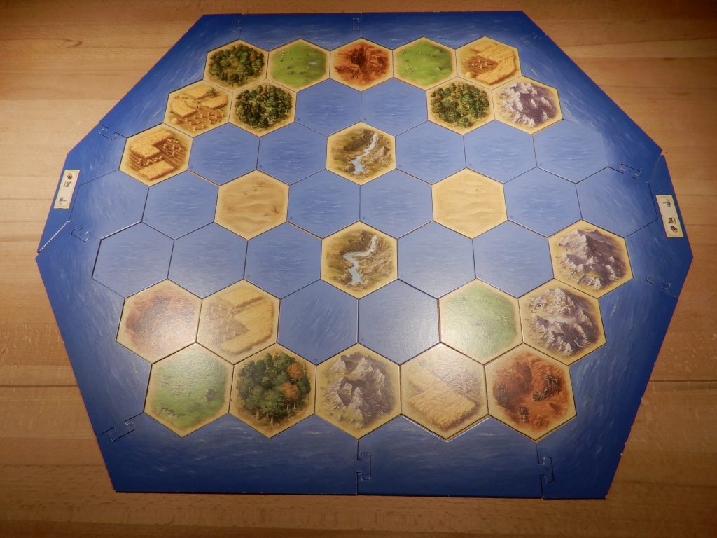 Catan - Aufbau der Landschaftsfelder