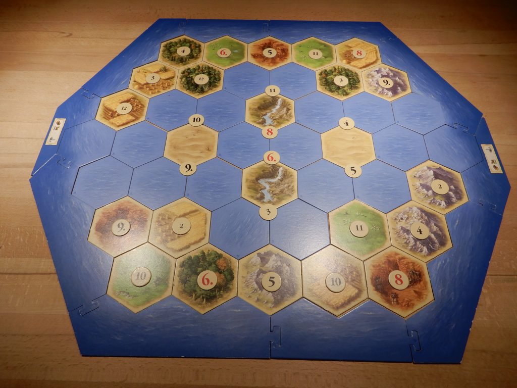 Catan - Stoffe für Catan mit Zahlenchips