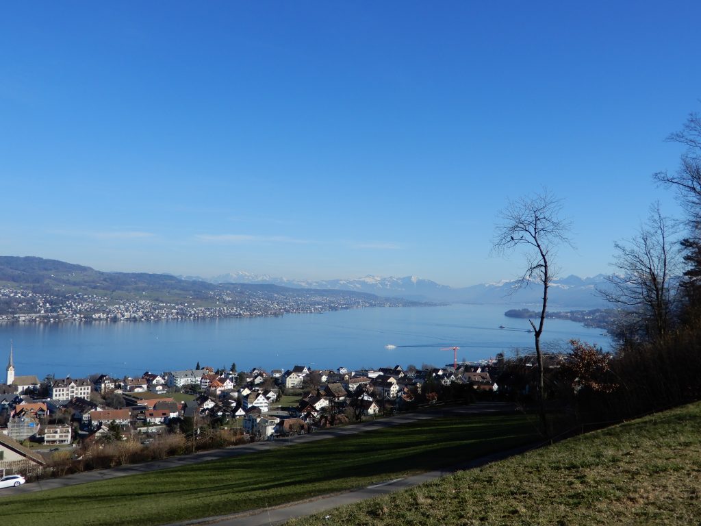 Erster Blick auf den Zürichsee