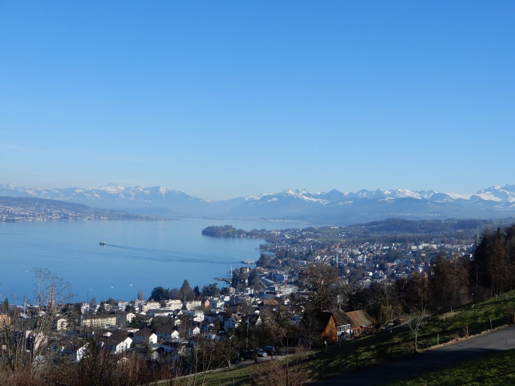 Adliswil - Sihlwald - Horgen Zürichsee und Alpenpanorama