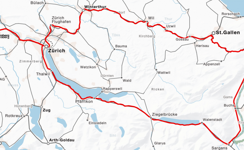 Strecke vom 2. September 2021