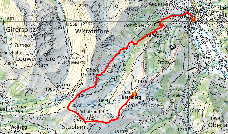 Betelberg - Trütlisbergpass - Lenk i. S.