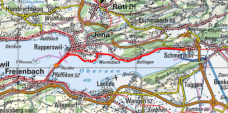 Hurden - Bollingen - Schmerikon