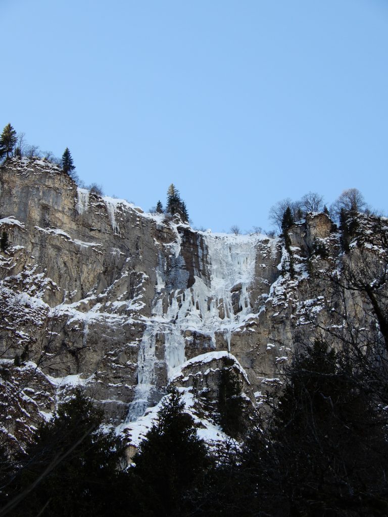 Wenn der Wasserfall gefriert