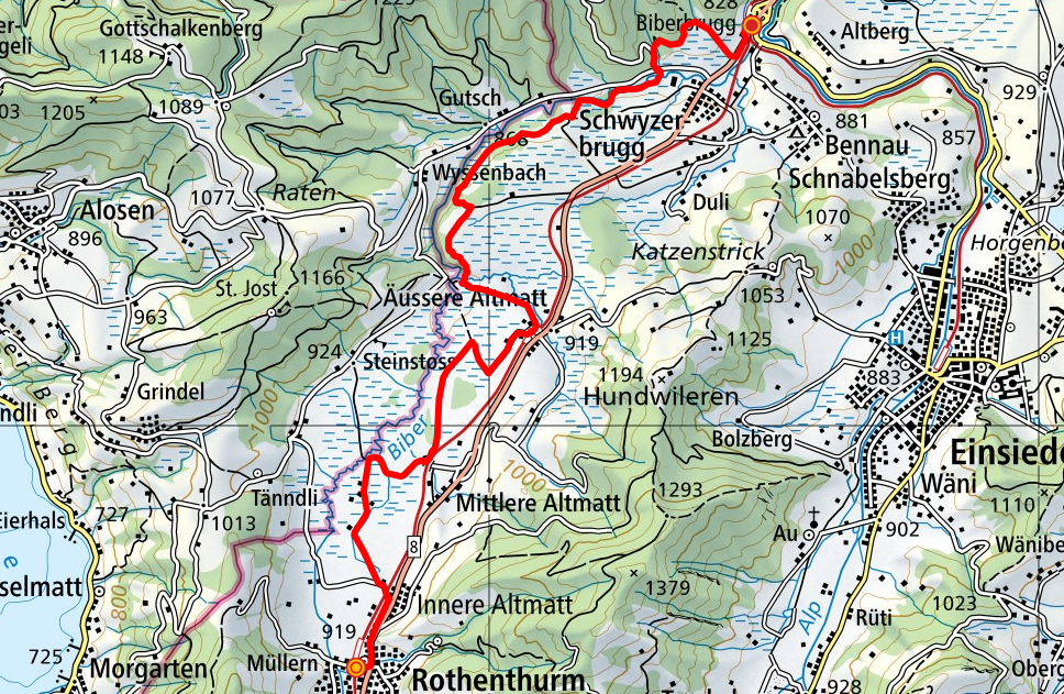 Rothenthurm - Biberbrugg