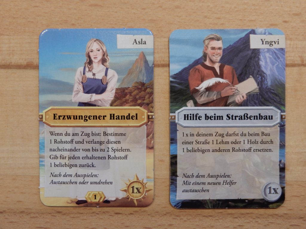 Catan Die Helfer - Helfertafeln