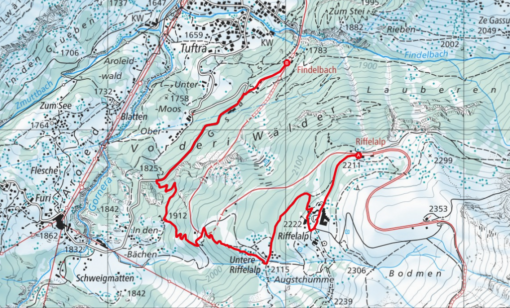 Riffelalp - Findelbach