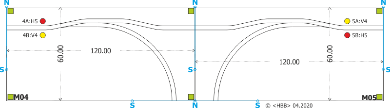 Kombination der Module 04 + 05 längs