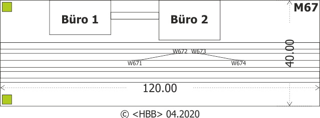 Bahnhof Mittelteil 120 x 40